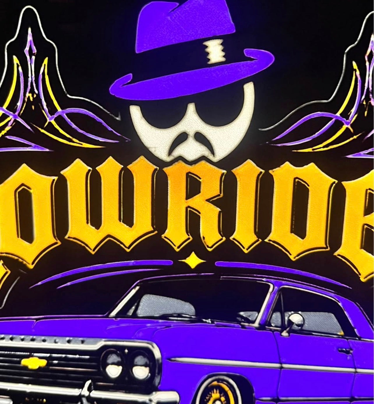 9" Lowrider LED Lightbox with Base | Illuminate What Matters.
