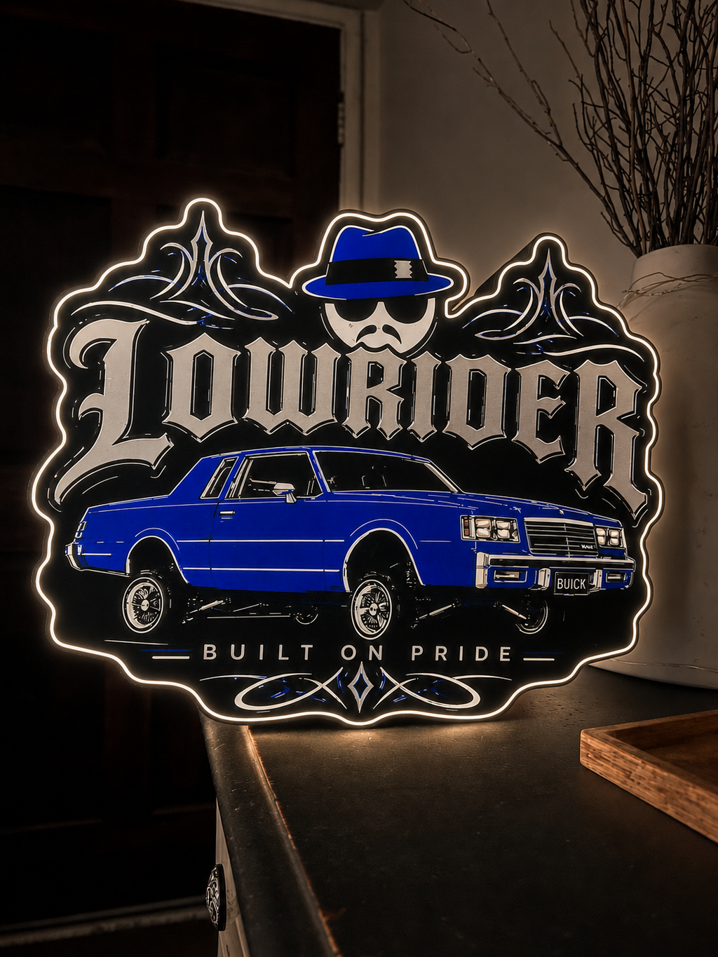 9" Lowrider LED Lightbox with Base | Illuminate What Matters.