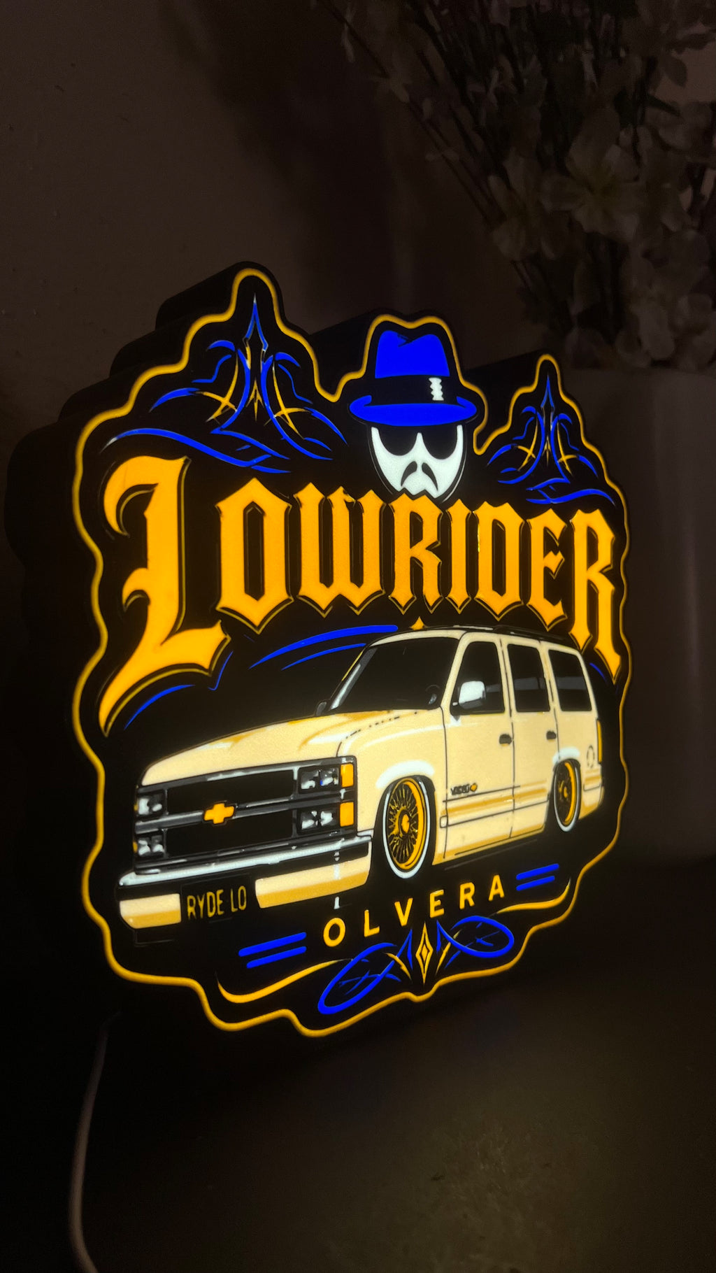 9" Lowrider LED Lightbox with Base | Illuminate What Matters.