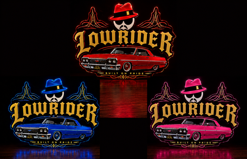9" Lowrider LED Lightbox with Base | Illuminate What Matters.