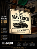 Custom Hanging Sign Display | Double-Sided Illuminated LED Display