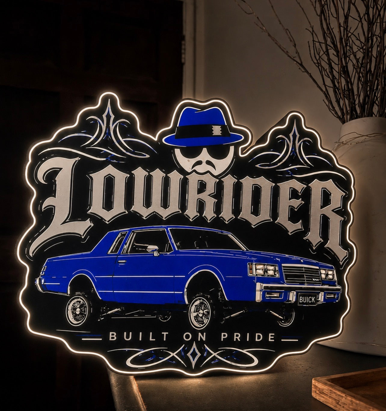 9" Lowrider LED Lightbox with Base | Illuminate What Matters.