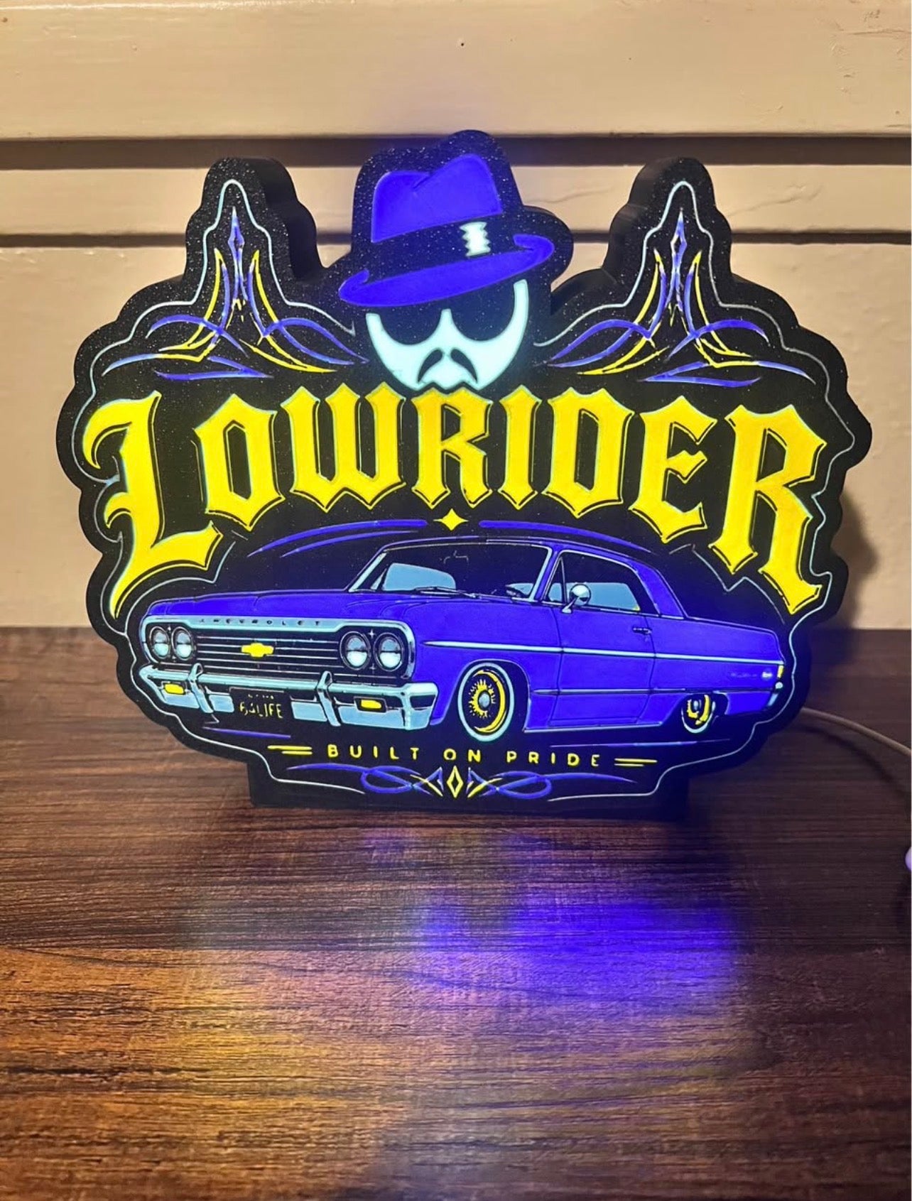 9" Lowrider LED Lightbox with Base | Illuminate What Matters.