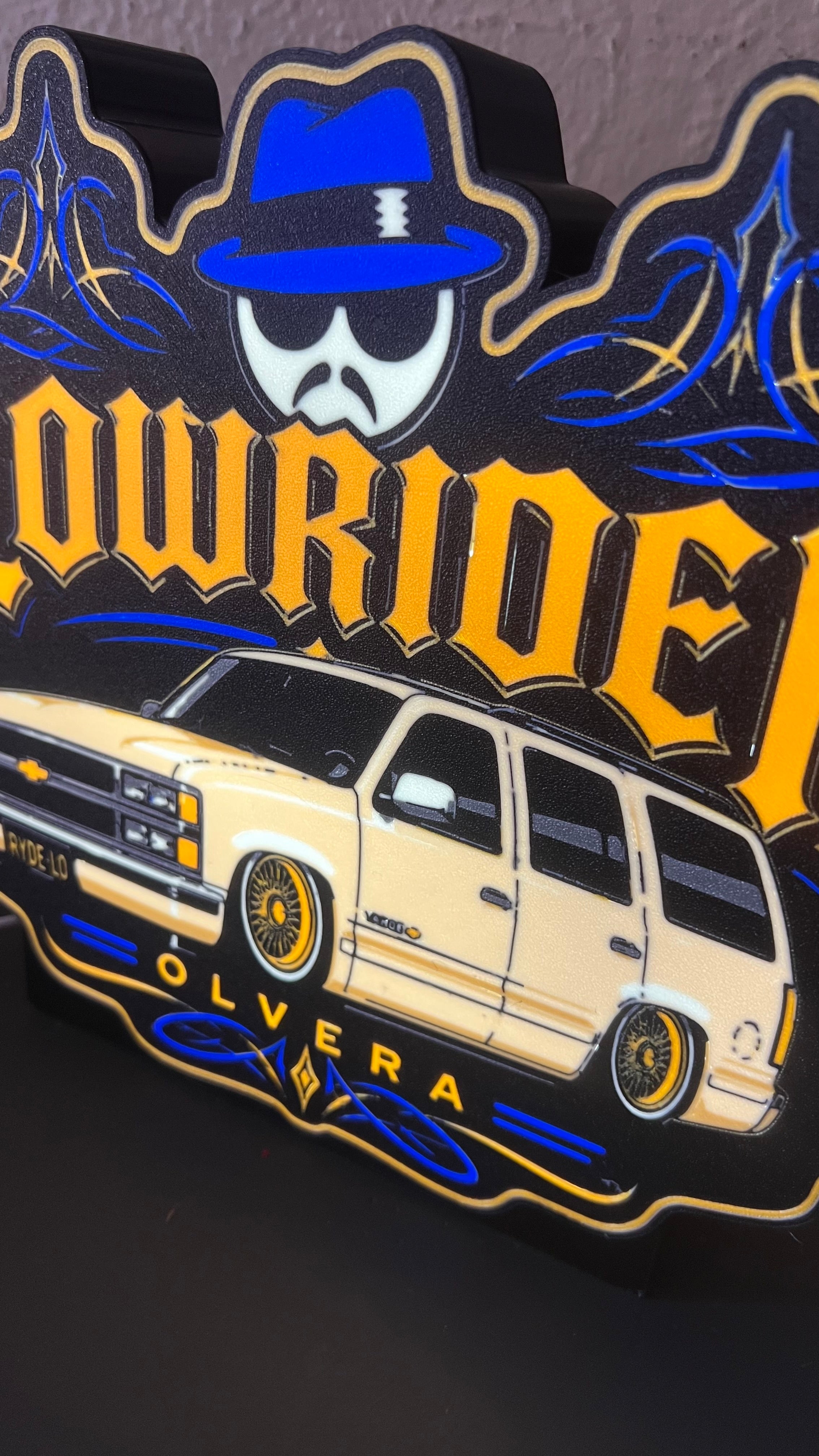9" Lowrider LED Lightbox with Base | Illuminate What Matters.