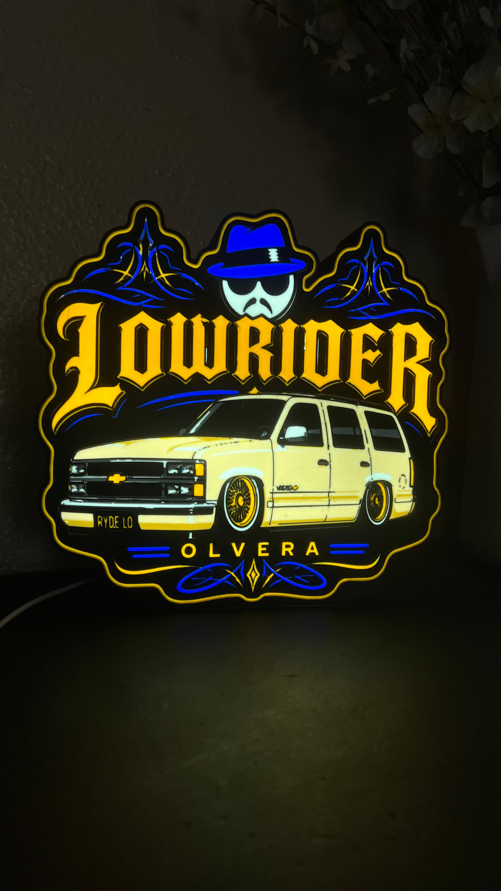 9" Lowrider LED Lightbox with Base | Illuminate What Matters.