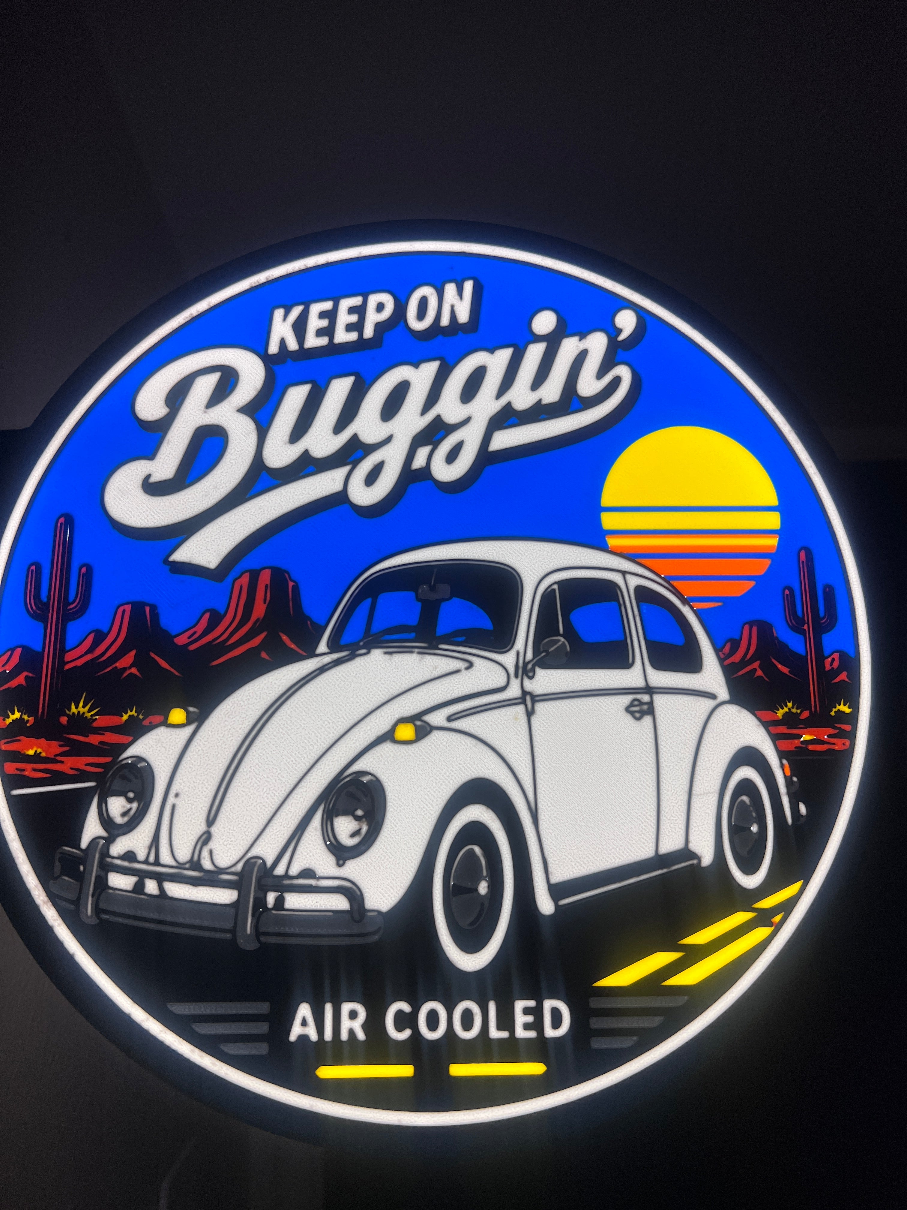 Keep On Buggin’ Double-Sided LED Service Style Display 12.5"