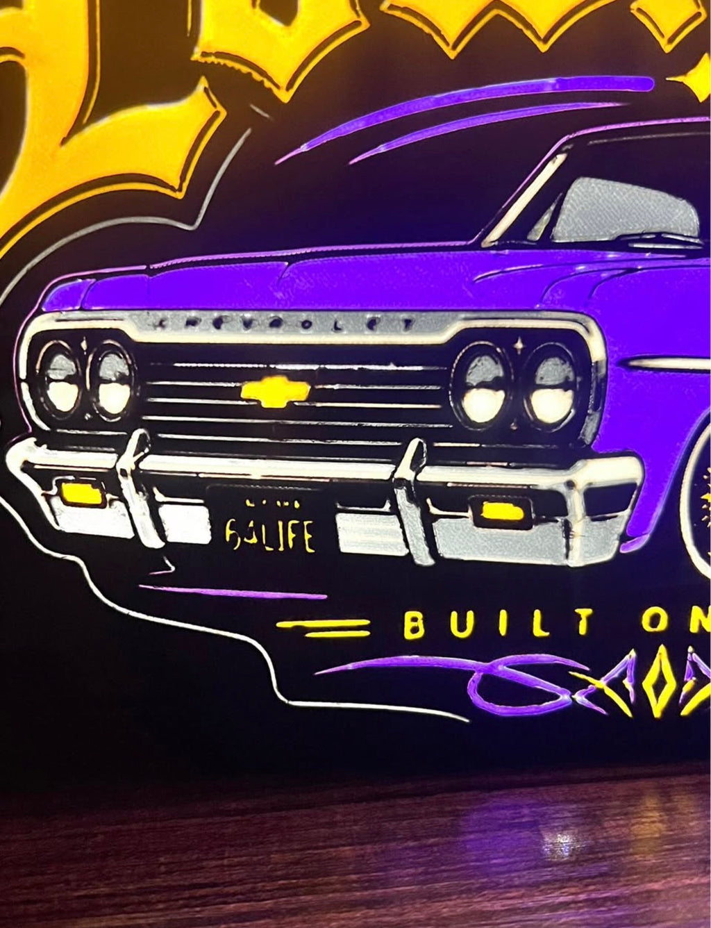 9" Lowrider LED Lightbox with Base | Illuminate What Matters.