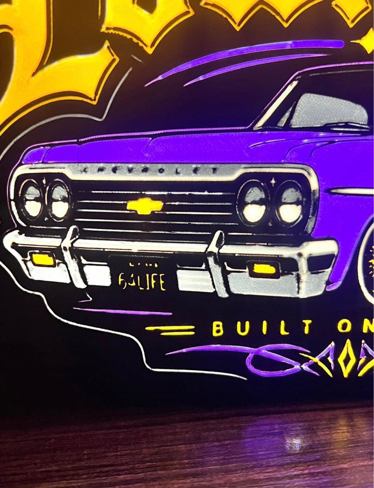 9" Lowrider LED Lightbox with Base | Illuminate What Matters.