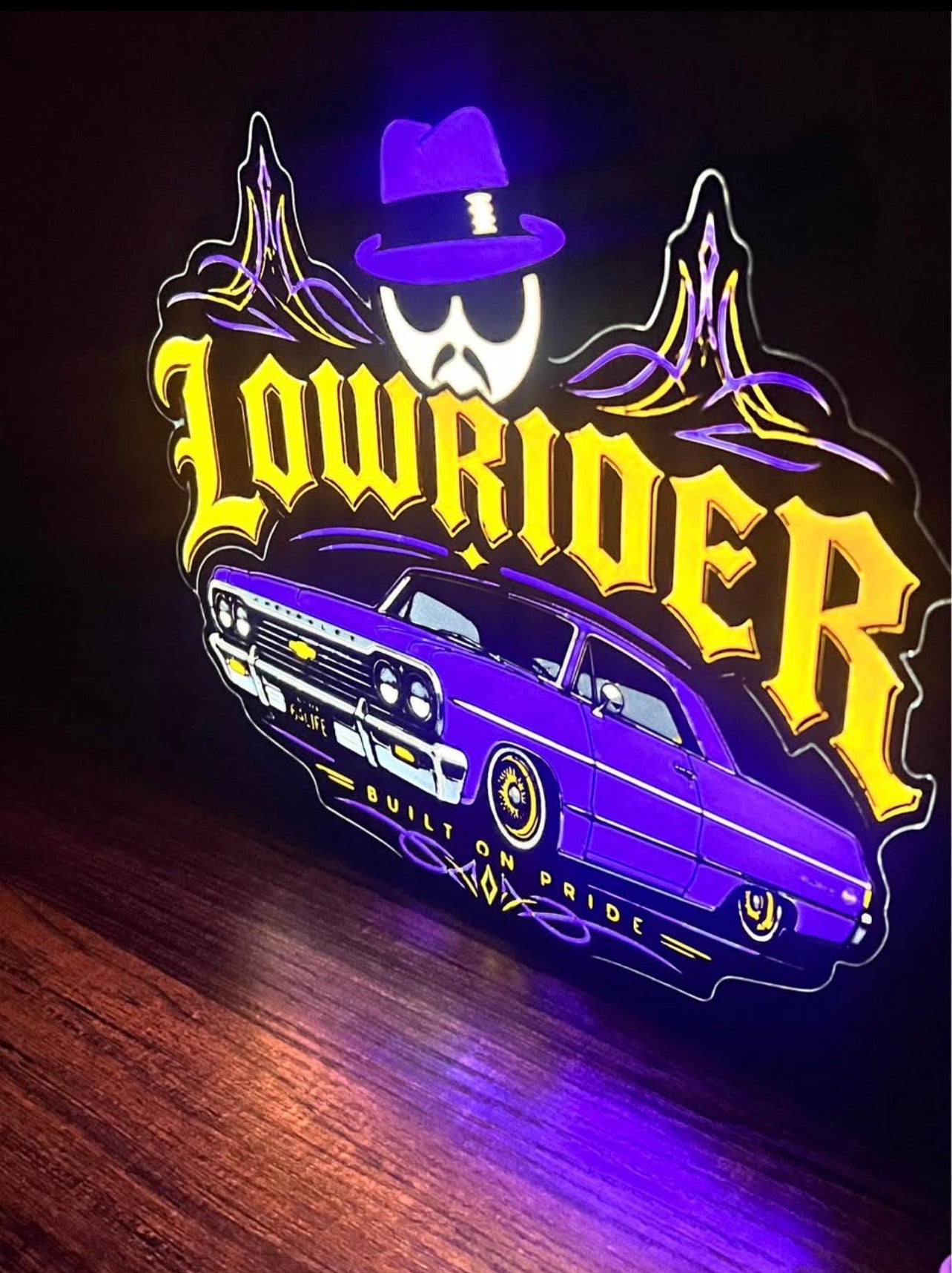 9" Lowrider LED Lightbox with Base | Illuminate What Matters.