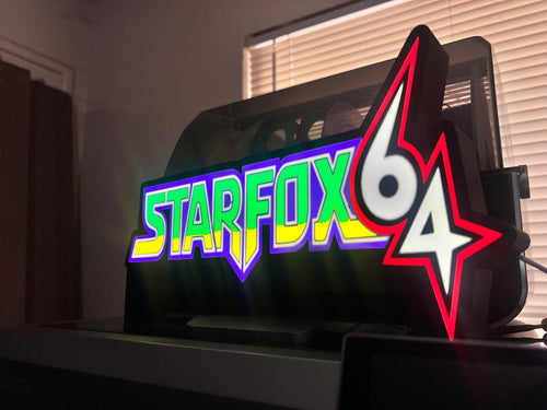 Starfox 64 LED lightbox